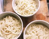 新玉ねぎと甘辛味噌豚のぶっかけ饂飩作り方1写真