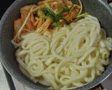 時短簡単☆水菜とキムチの炒めうどん醤油味作り方4写真