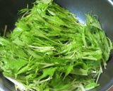 時短簡単水菜とキムチの干し豆腐炒め中華風作り方4写真