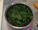 ほうれん草のニンニクごま和え作り方2写真