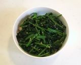 ほうれん草のニンニクごま和え作り方5写真