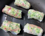 ねぎ焼き風焼き春巻き作り方6写真