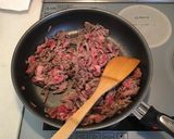 牛肉のニンニク葱炒め作り方3写真