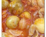鶏肉と♪皮付きジャガイモ♪の トマト煮作り方10写真