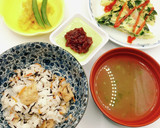 【病院】がんもとひじきの混ぜごはん【給食作り方5写真