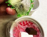 お弁当に　チョコナッツ　　ライスペーパー作り方8写真