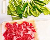 簡単☆ピーマンと牛肉の甘辛炒め作り方1写真
