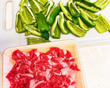 簡単☆ピーマンと牛肉の甘辛炒め作り方1写真