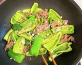 簡単☆ピーマンと牛肉の甘辛炒め作り方4写真