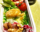 お弁当に　チョコナッツ　　ライスペーパー作り方14写真