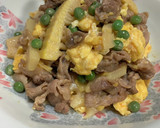 筍と豚肉の中華風ふわ卵炒め♪作り方7写真
