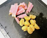 オープンオムレツ⑦マッシュベーコンカマン作り方1写真