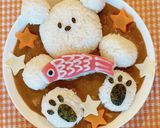 こどもの日に☆簡単かわいいデコカレー作り方8写真