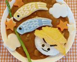 こどもの日に☆簡単かわいいデコカレー作り方14写真