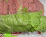 大葉とレタスの肉巻き作り方1写真