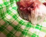 お弁当に　チョコナッツ　　ライスペーパー作り方15写真