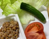 納豆ベジサラダ作り方1写真