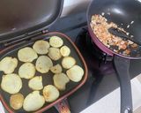 じゃがいもと大豆ミートのチーズ焼き作り方1写真