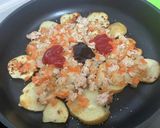 じゃがいもと大豆ミートのチーズ焼き作り方3写真