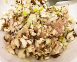 椎茸とおネギとお豆腐のふわふわとりつくね作り方1写真