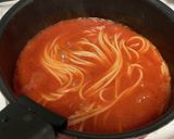 トマトジュースでスープパスタ作り方3写真