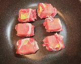 厚揚げの豚肉巻き ポン酢ハチミツ仕立て作り方3写真