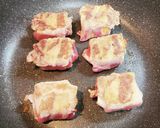 厚揚げの豚肉巻き ポン酢ハチミツ仕立て作り方4写真