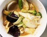 根菜茄子きな粉コク旨オイ味噌味野菜炒め作り方15写真