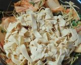 時短簡単水菜とキムチの干し豆腐炒め中華風作り方7写真