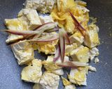 茗荷と豆腐で春のチャンプルー作り方4写真