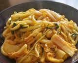時短簡単水菜とキムチの干し豆腐炒め中華風作り方13写真