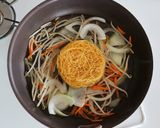 野菜中華あんかけ焼ビーフンのレシピ作り方4写真