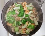 野菜中華あんかけ焼ビーフンのレシピ作り方9写真