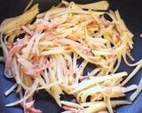メークインとベーコンの青椒肉絲的な作り方2写真