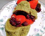 あんこといちごの抹茶パンケーキ作り方3写真
