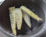菜花とたけのこの紫蘇ふりかけマヨサラダ作り方1写真