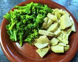 菜花とたけのこの紫蘇ふりかけマヨサラダ作り方7写真