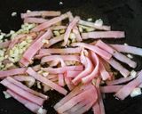 のらぼう葉と舞茸のパスタ♪作り方3写真