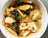 肉無豆腐きな粉簡単ボロネーゼ味野菜炒め作り方15写真