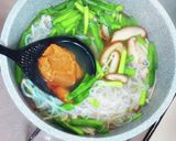 白滝ときのこの辛味噌ラーメン作り方5写真