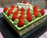 抹茶ムースと苺のバースデーケーキ♡作り方11写真