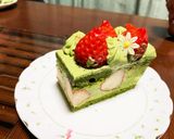 抹茶ムースと苺のバースデーケーキ♡作り方12写真