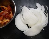 簡単！新たまねぎの牛バラ炒め作り方1写真