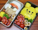 遠足お弁当　キャラ弁　弁当おかず ぷー作り方1写真