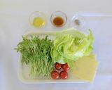 豆苗のパリパリサラダ作り方1写真