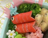 こどもの日 金太郎弁当 かぶと付き♪作り方4写真
