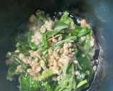 揚げ玉とほうれん草のかき揚げそば作り方3写真