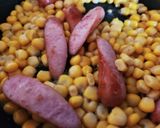 コーンとウインナーのソテー作り方3写真