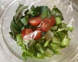 レンチン♪小松菜と三枚肉丼作り方2写真