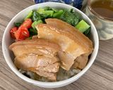 レンチン♪小松菜と三枚肉丼作り方4写真